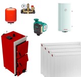Pachet Centrala Termica Neus Duo Uni Plus 27 kW cu Boiler Sunsystem 80L si Radiatoare Otel T22