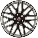 Set 4 Capace Roti 17 inchi (R17) Dakar Negru-Gri, Compatibile Cu Fiat