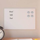 vidaXL Tablă magnetică de perete, negru, 30x20 cm, sticlă securizată