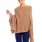 B559-8 Cardigan tip poncho accesorizat cu franjuri la baza