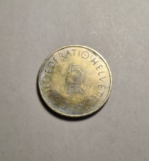 Elvetia 5 Franci 1963 UNC