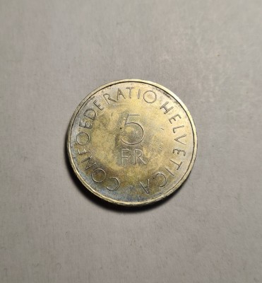 Elvetia 5 Franci 1963 UNC foto