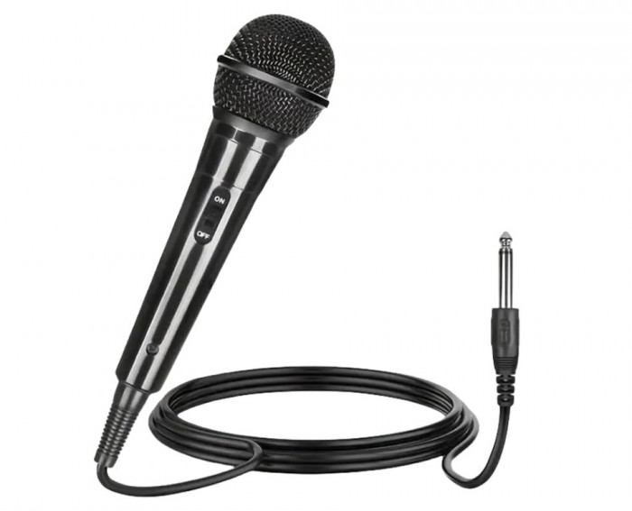 Microfon dinamic cu fir, Mufa microfon XLR 6,5 mm - RESIGILAT