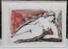 Mario Marcucci 1972 Tablou Tanara Nud pictura guase inramat 52x72 cm, Guasa, Altul