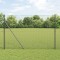 Gossi gard din sarma sudata cu 13 stalpi gri 1.4x50 m otel