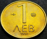 Moneda 1 LEV - BULGARIA, anul 1992 *cod 1939