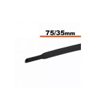 Tub termocontractibil negru 70mm/ 35mm 0.5m
