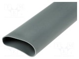 Manșon electroizolant silicon gri deschis 1m FIX&amp;FASTEN -30&deg;C p&acirc;nă la 200&deg;C