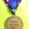 D80-Medalie militara veche Austria- Mereu pregatit-steag- sabii incrucisate