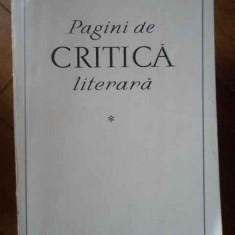 Pagini De Critica Literara Vol.1 - Vl. Streinu ,303237