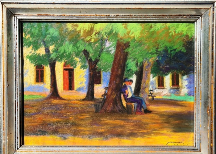 Tablou autentic NANDOR DEAK scoala Baia Mare