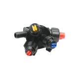 Stropitor intermediar complet cu 3 diuze si picurator pentru furtun 16 mm