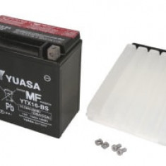 Baterie AGM/Dry charged with acid/Starting YUASA 12V 14,7Ah 230A L+ Maintenance free electrolyte included 150x87x161mm Dry charged with acid YTX16-BS