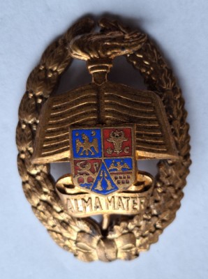 ALMA MATER - Academia Militara - insigna ofiteri foto