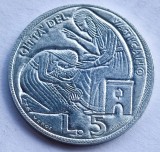 254. Moneda Vatican 5 lire 1975 (Holy Year: Jubilee 1975), Europa