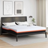 vidaXL Saltea Alb și gri 180 x 200 cm Spumă cu Memorie