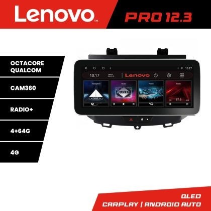 Navigatie Opel Grandland X Crossland X 2016-2020 Lenovo Qled 12.3 inch Octa Core 4+64 360 DSP ADAS carplay android auto radio internet Kit-+PRO-12.3-4