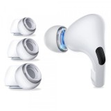 Dopuri Techsuit ET1 pentru Apple AirPods Pro Series, Set 3 bucati, Albe