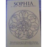 SOPHIA VOL.37 NO.1 MARCH-APRIL 1998. INTERNATIONAL JOURNAL FOR PHILOSOPHICAL THEOLOGY-COLECTIV-229344