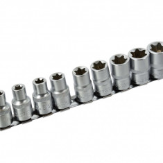 Set 10 chei tubulare Torx E10-24 1/2", Geko G10160