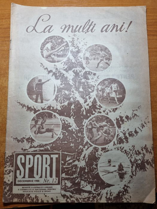 sport decembrie 1988-gica hagi,camataru gheata de aur,lacatus,daniela silivas