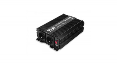 Volt Polska IPS2600 Convertizor de tensiune pentru mașină de la 24V la 230V (amplificator de tensiune) 1300/2600W + USB foto