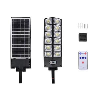 Lampa solara stradala W789A-6 cu 12 casete foto