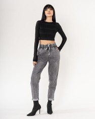 Blugi dama Jogging Nina Carter gri P500-17 M8