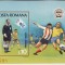 ROMANIA 1981 LP 1048 CAMPIONATUL MONDIAL DE FOTBAL COLITA NEDANTELATA MNH