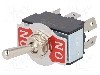 Intrerupator basculant, 2 pozitii, mod comutare ON-ON, DPDT, SCI, R13-28B-01-HPH, T212430 foto