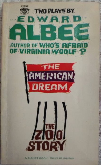 TWO PLAYS BY EDWARD ALBEE: THE AMERICAN DREAM/THE ZOO STORY(NEW YORK1961/LB ENG)