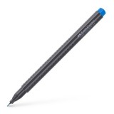 Liner 0.4 mm albastru grip Faber Castell, Lecom