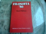 FILOSOFIA &#039;86 - GIANNI VATTIMO (CARTE IN LIMBA ITALIANA)