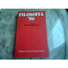 FILOSOFIA &#039;86 - GIANNI VATTIMO (CARTE IN LIMBA ITALIANA)