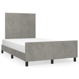 Cumpara ieftin Cadru de pat fara saltea, gri deschis, 120x200 cm, catifea