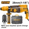 Picamer sds 950 w cu mandrina automata 28 mm - Ingco RGH9528-2