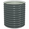 Gossi strat inaltat de gradina, gri, 80x80x81 cm, otel galvanizat