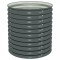 Gossi strat inaltat de gradina, gri, 80x80x81 cm, otel galvanizat