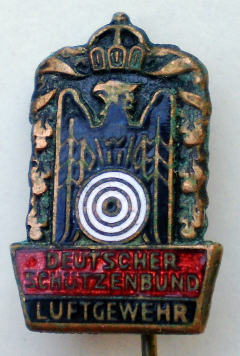 I.187 STICKPIN GERMANIA TIR PUSCA DSB Deutscher Sch&uuml;tzenbund LUFTGEWEHR