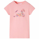 Tricou pentru copii, roz, 128, vidaXL