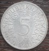 (A882) MONEDA DIN ARGINT GERMANIA - 5 MARK 1971, LIT J, 11,2 GRAME. PURITATE 625, Europa