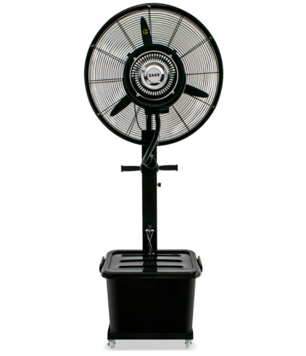 Ventilator de exterior multi-functional cu pulverizare Zass ZOMF 02, 260 W, 3 viteze, diametru 68 cm - RESIGILAT