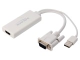 Adaptor D-Sub 15pin, HDMI, VGA, USB A - DELOCK