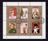 Cumpara ieftin (S45) 1972 Sharjah &quot;Napoleon in pictura&quot; ,Mi. 1264-1269 , serie in bloc ,stamp., Istorie, Stampilat