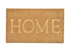 Covoras decorativ ConceptSeller&amp;reg; antiderapant, dreptunghiular, material fibra nuca de cocos, cu mesaj &amp;quot;HOME&amp;quot;, Lungime x Latime x grosime 75 x 45 x 1.5 foto