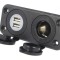 Soclu brichetă auto USB A x2, negru