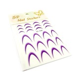 Stickere tip slider design french-ombr&eacute; #1946