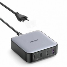 Incarcator Statie UGREEN CD328, 100W, 3A, 1 x USB-A - 3 x USB-C, Gri