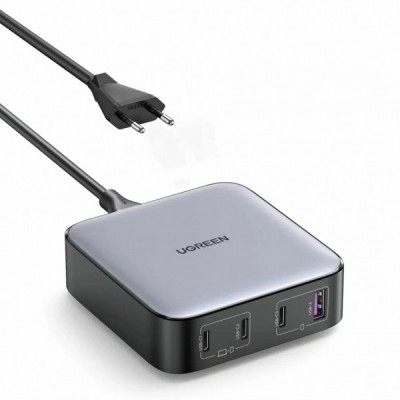 Incarcator Statie UGREEN CD328, 100W, 3A, 1 x USB-A - 3 x USB-C, Gri foto