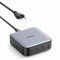 Incarcator Statie UGREEN CD328, 100W, 3A, 1 x USB-A - 3 x USB-C, Gri